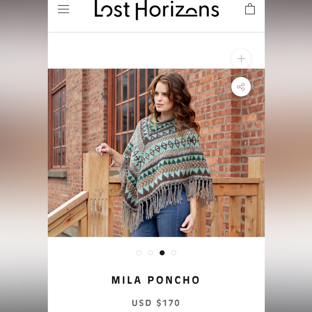 Lost Horizons Mila wool Poncho